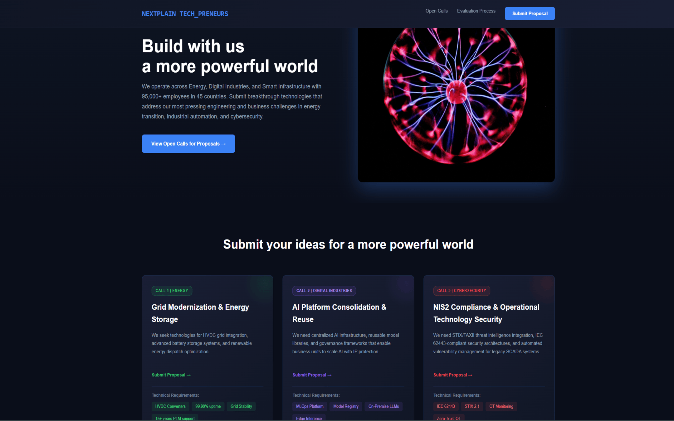 A web portal to collect ideas on technology challenges | ITONICS