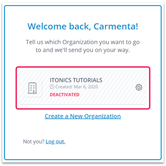 Organization in Itonics