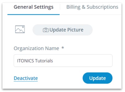 Deactivate your Organization