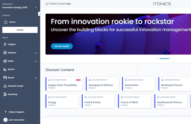 Workspace Side Navigation