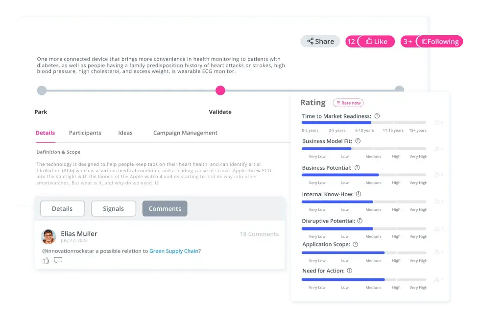 Product Development Prioritization and Rating Software