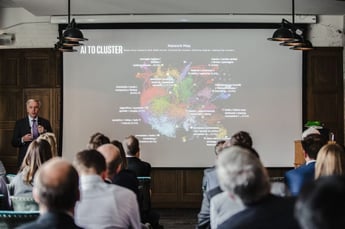John Miranda from Intel presenting at AI-enabled Tech Foresight Summit Berlin