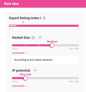 Rating idea submissions in an open innovation campaign