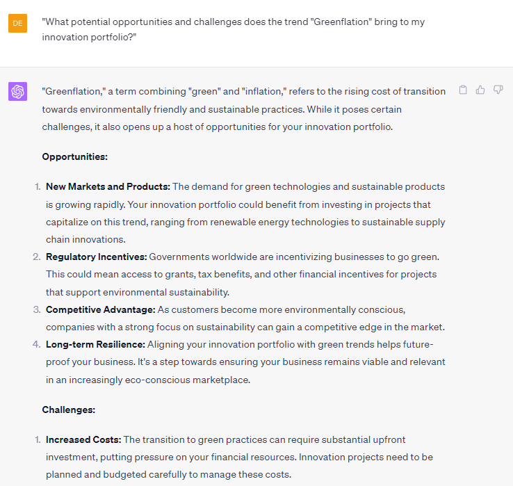 ChatGPT prompts for innovation trends and market changes