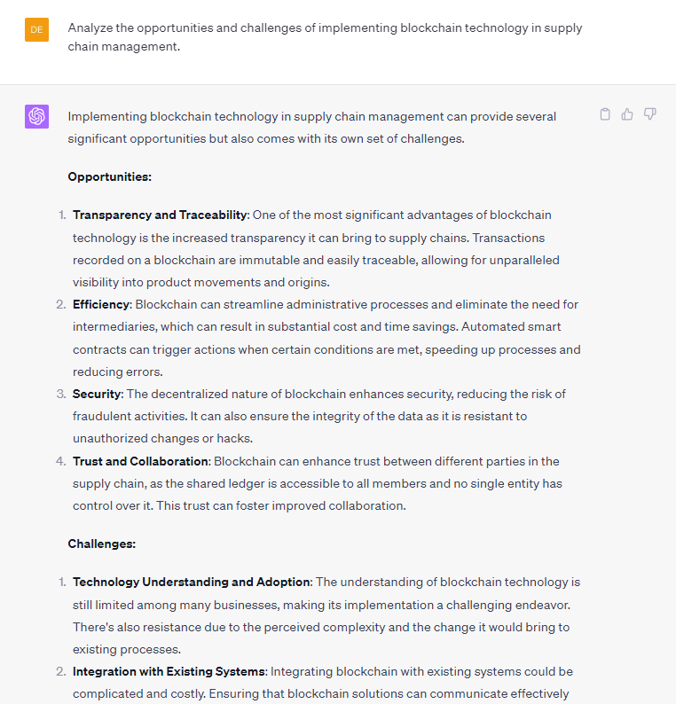 ChatGPT prompts for technology scouting and analysis in foresight