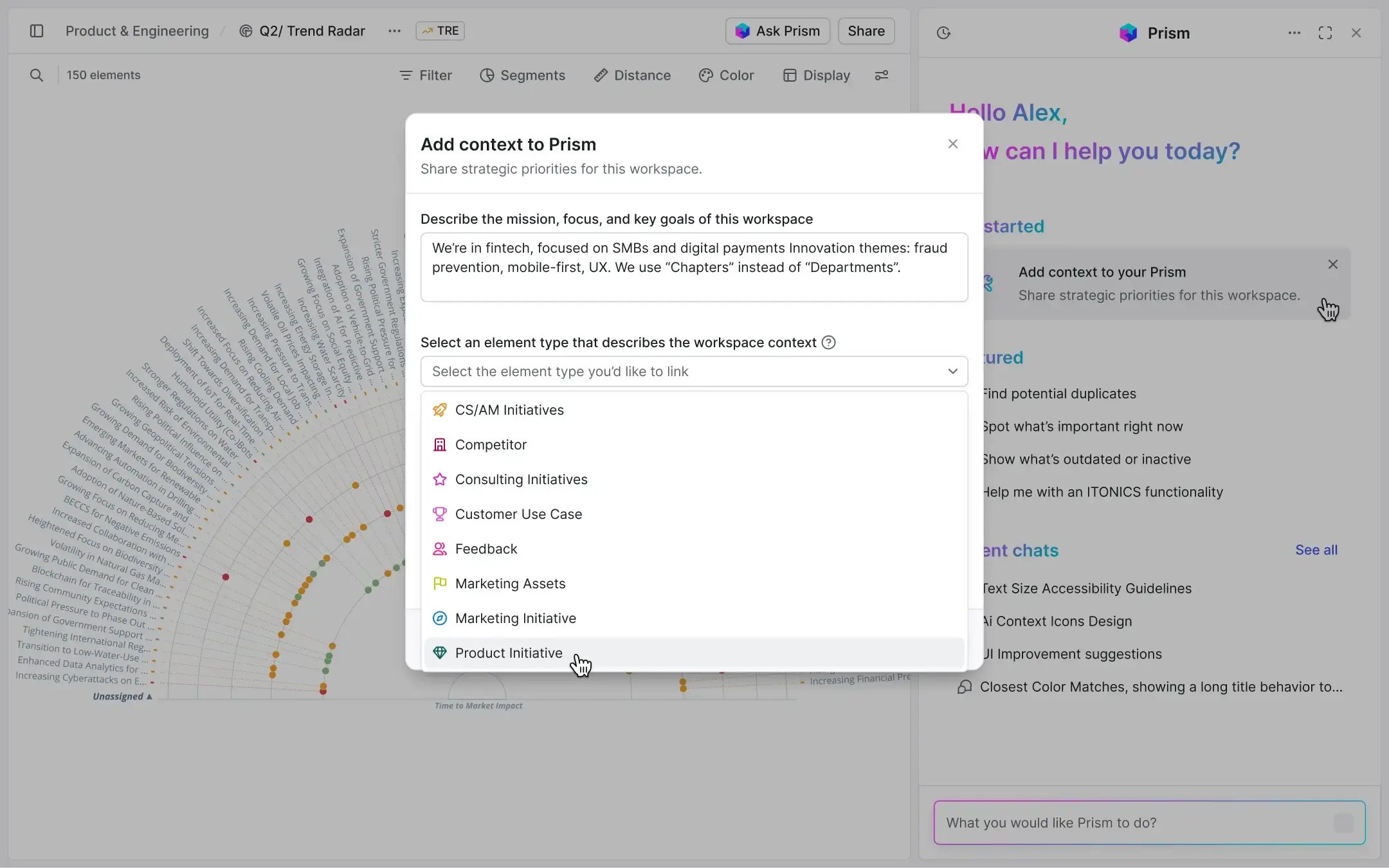 Context-aware AI to scout signals, trends and technologies