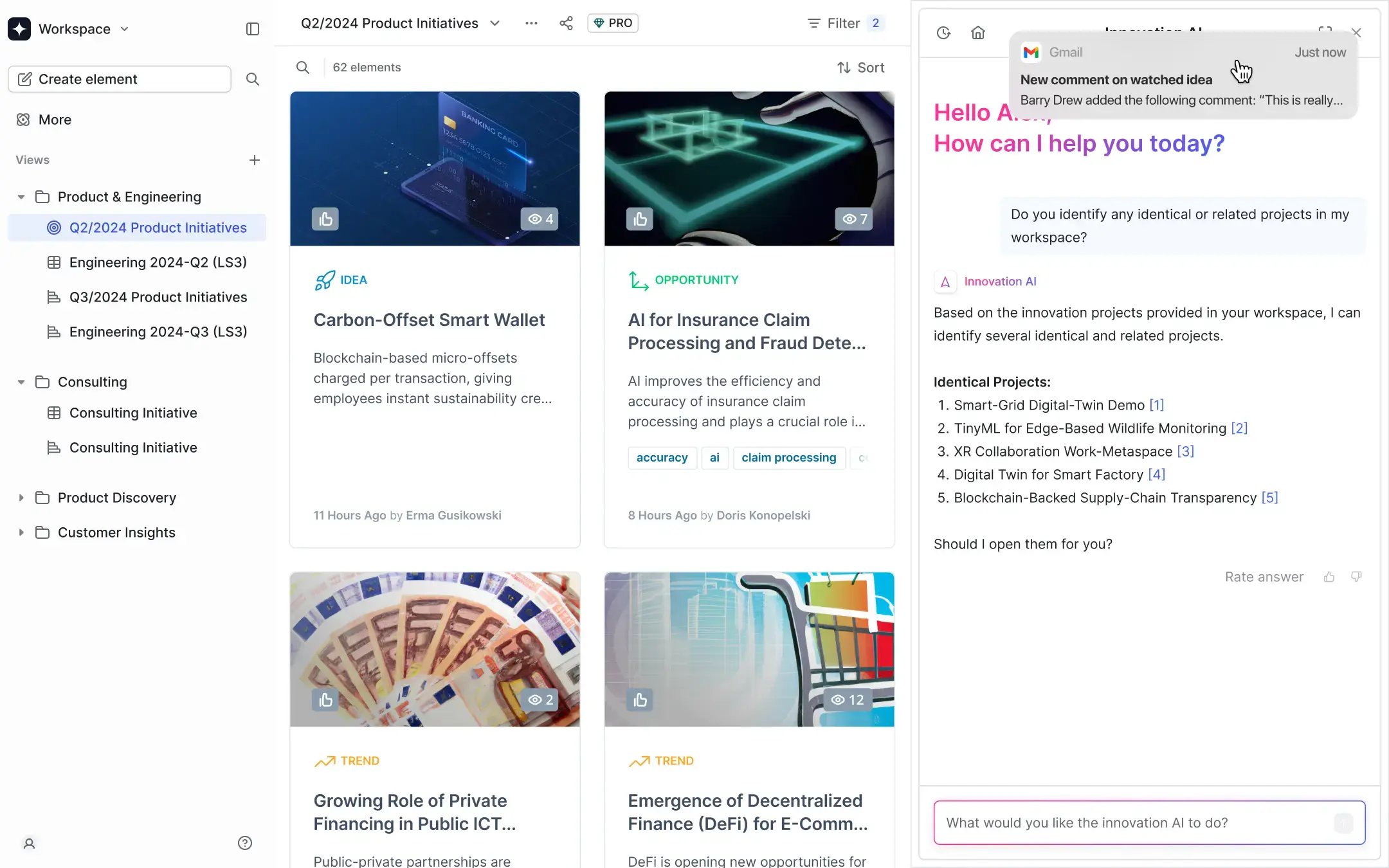Product Initiatives