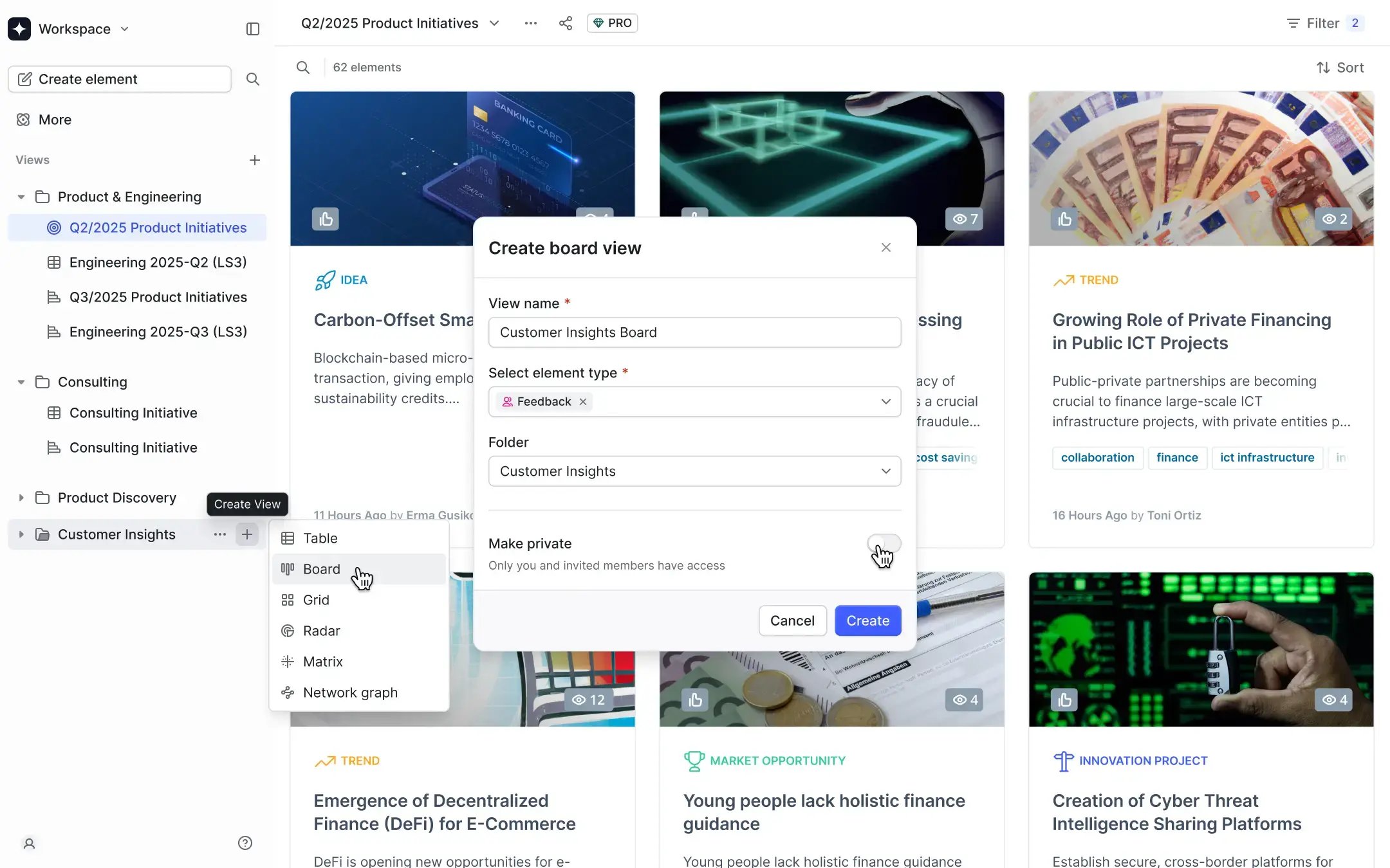 Product Initiatives Overview Software