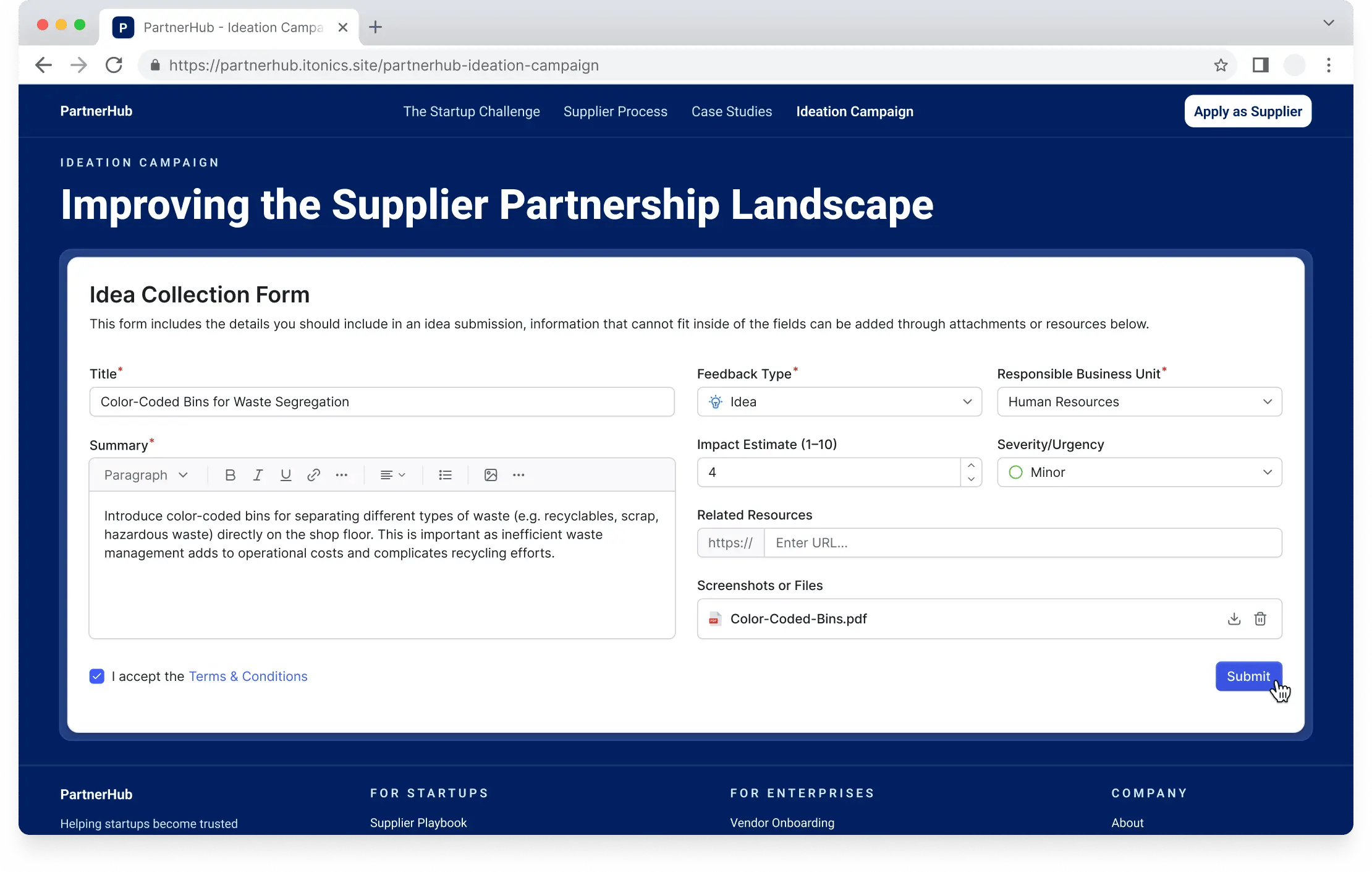 Collection of external ideas