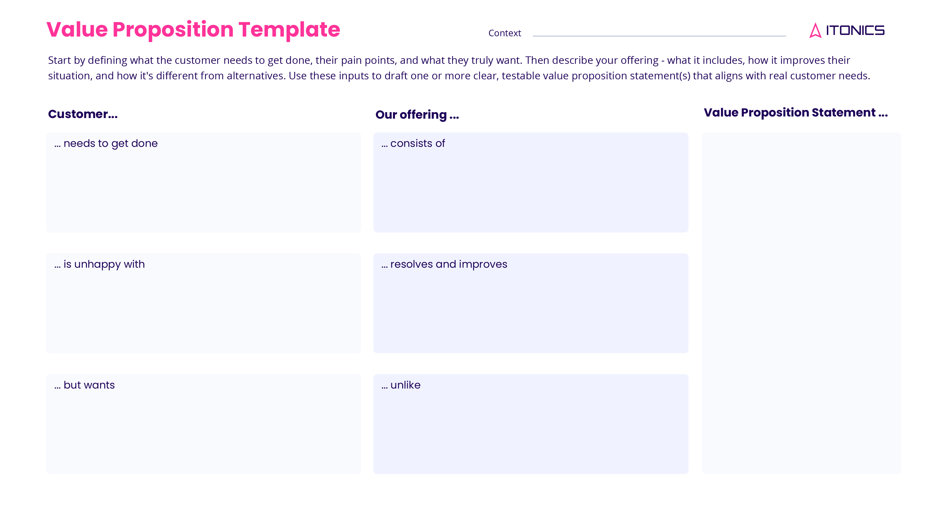 Value Proposition Template - Free PDF Download
