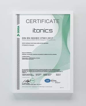 ISO 27001 Certificate Innovation Software