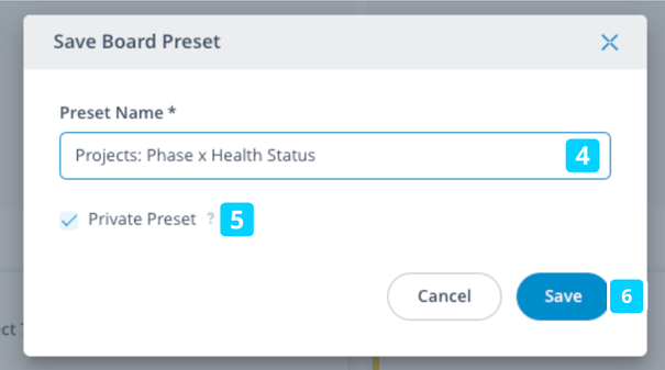 Save Board Preset