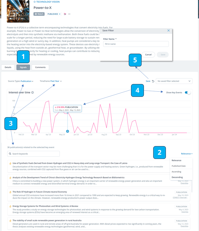 Signals Feed: Finding Insights and Key Events on Saved Content