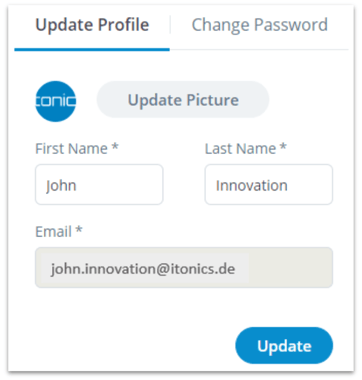 Update profile