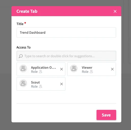 "Add tab" to add a personalized dashboard page in ITONICS
