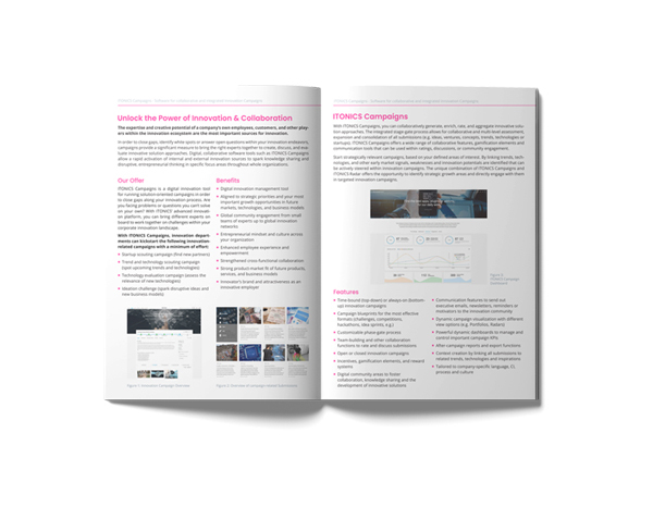 ITONICS Campaigns Product Flyer Download