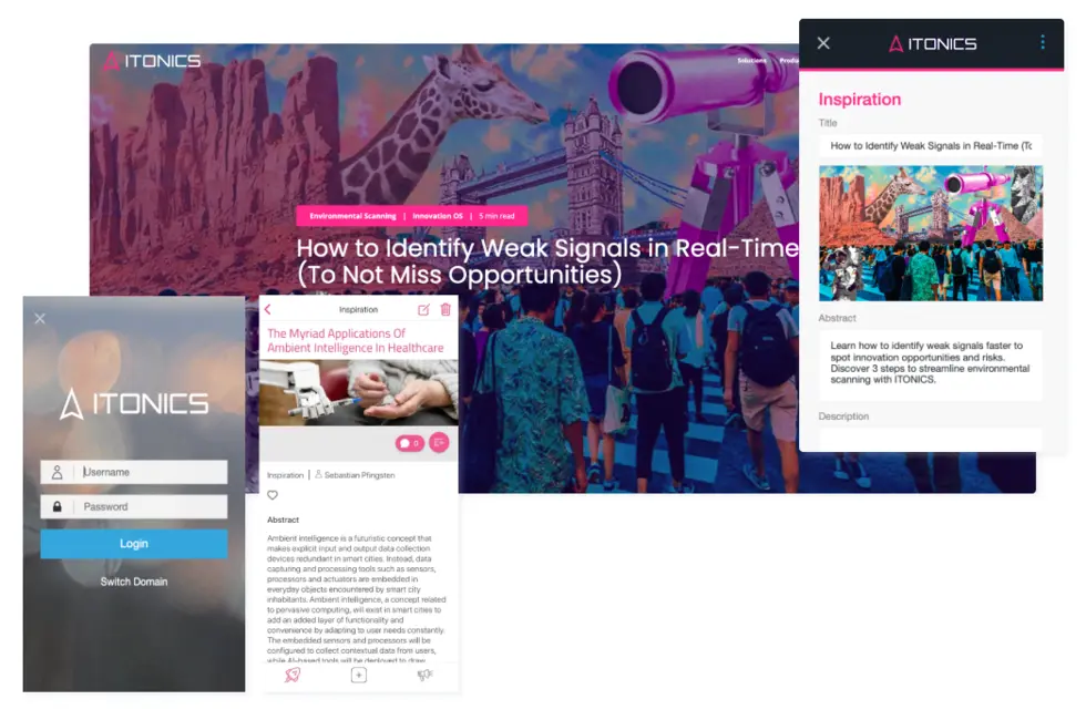 Collecting innovation inspirations on one plattform