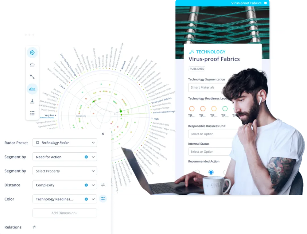 ITONICS Innovation OS provides technology scouting features to improve your organization’s technology management.