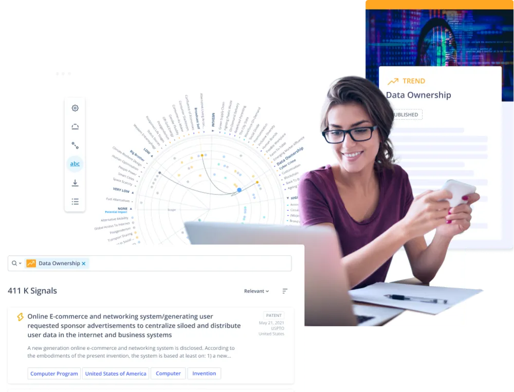 Trend scouting and trend management software with the ITONICS Innovation OS