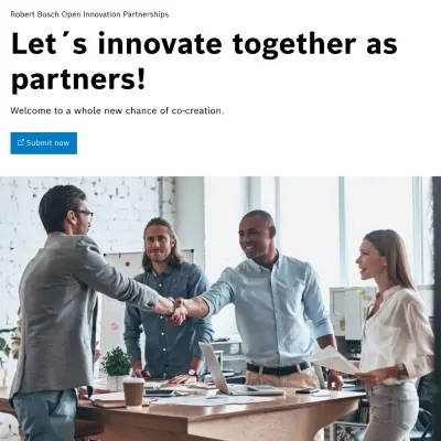 Bosch Open Innovation Partnerships - Best Practice