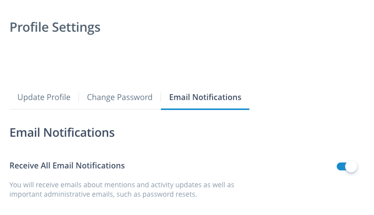 Notifications Settings
